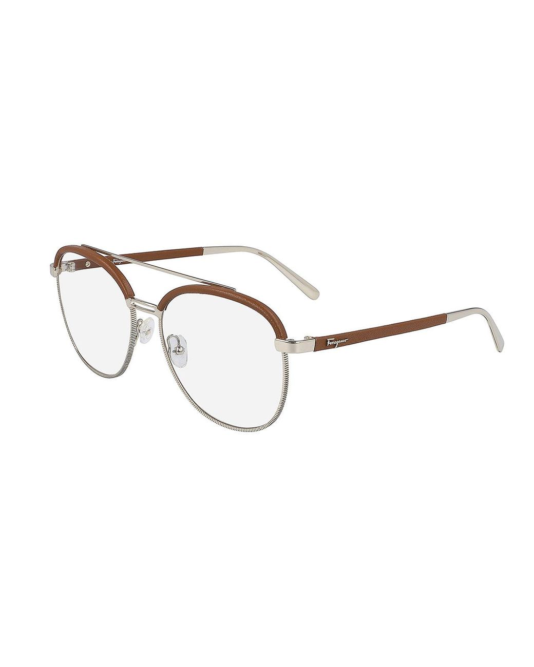 Ferragamo Black Sf2195L 42914 704 Optical Frames Metal Pilot