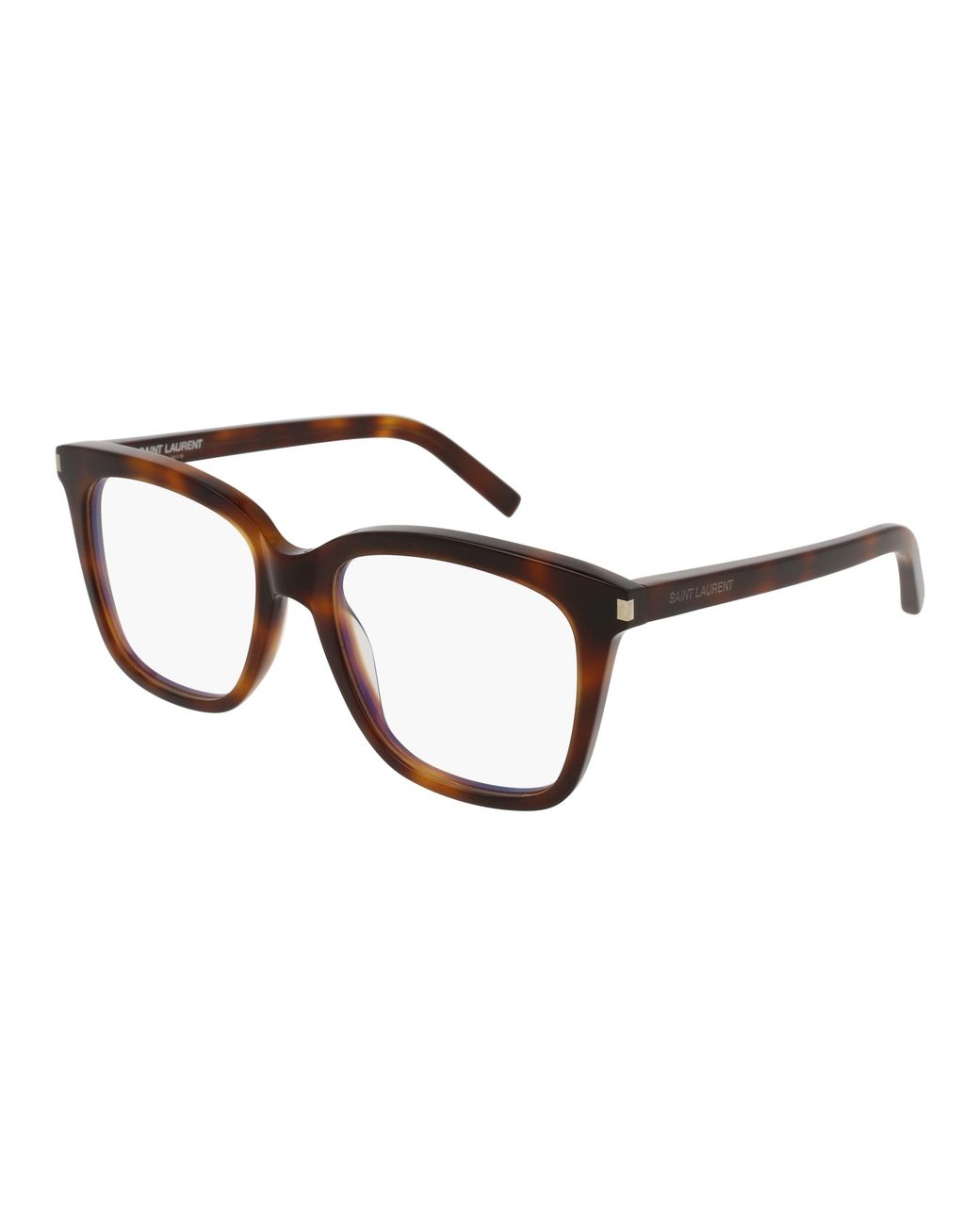 Saint Laurent Black Sl 166 002 Optical Frames Acetate Transparent Squared