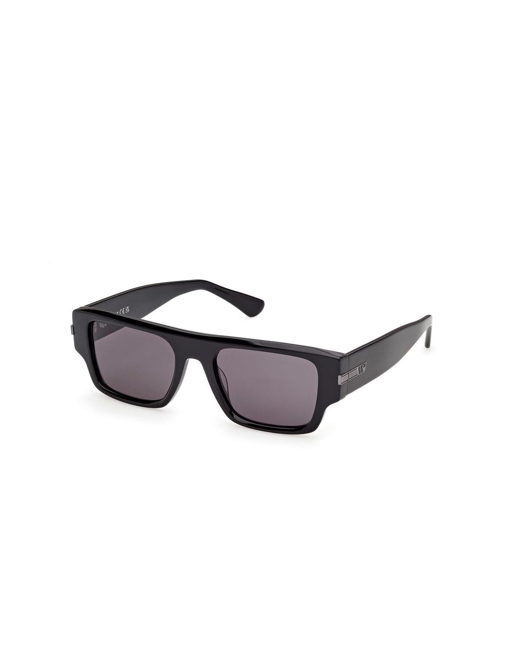 Web Black We0401 01A Sunglasses Acetate Smoke Squared Normal for men