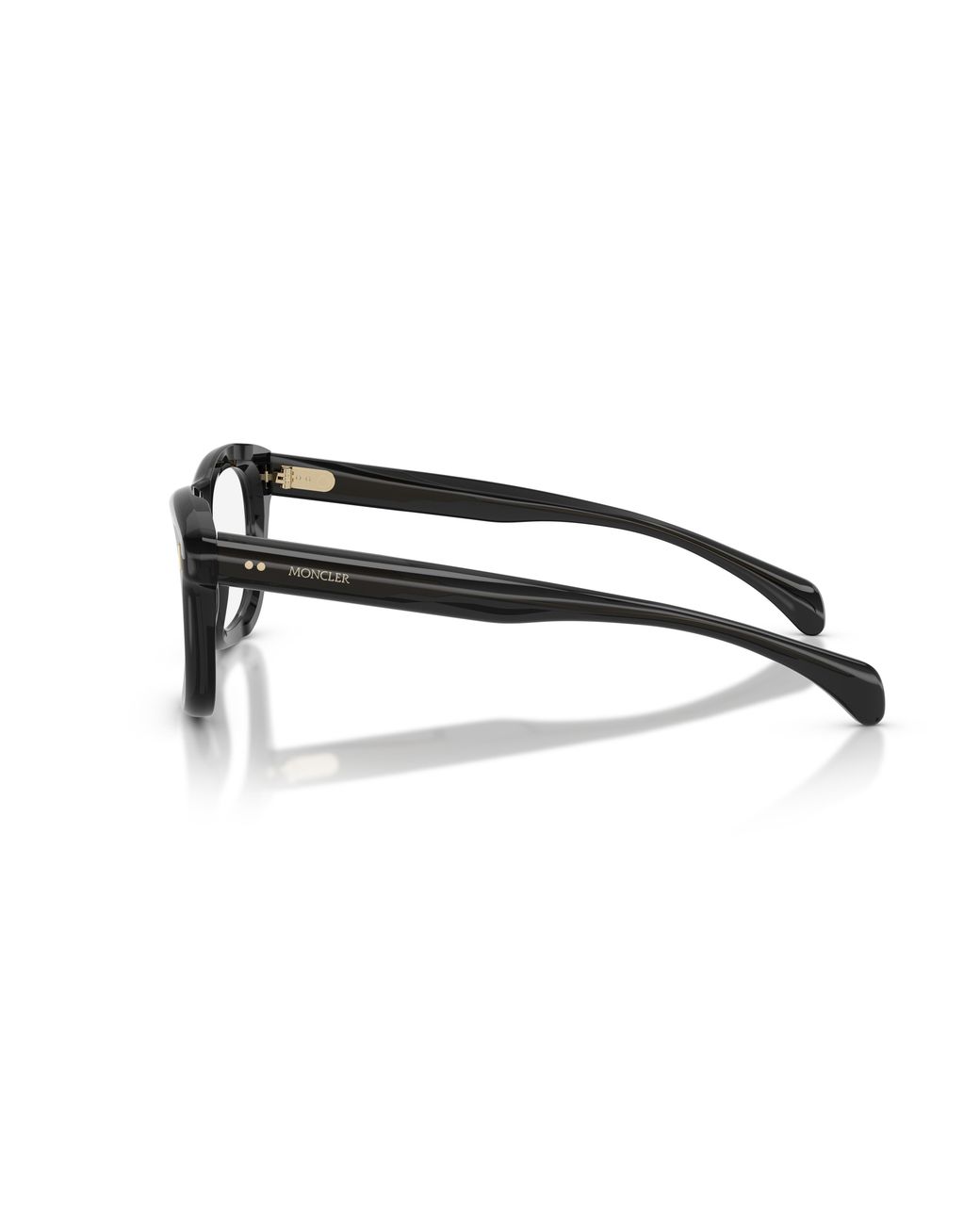 Moncler Black Me2040 Meteore 3050 Optical Frames Acetate Transparent Squared Normal