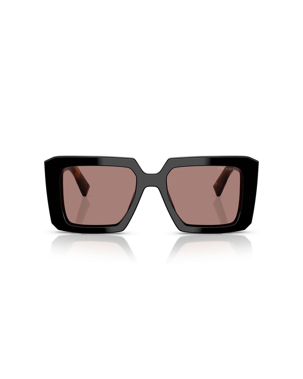 Prada Black Pr 23Ys 27B60B Sunglasses Acetate Squared Normal
