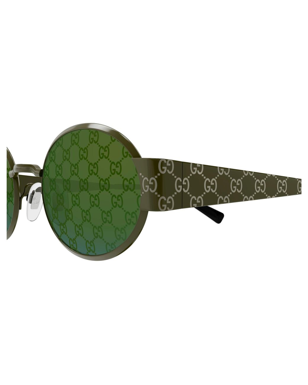 Gucci Green Gg1854S 003 Sunglasses Metal Round for men