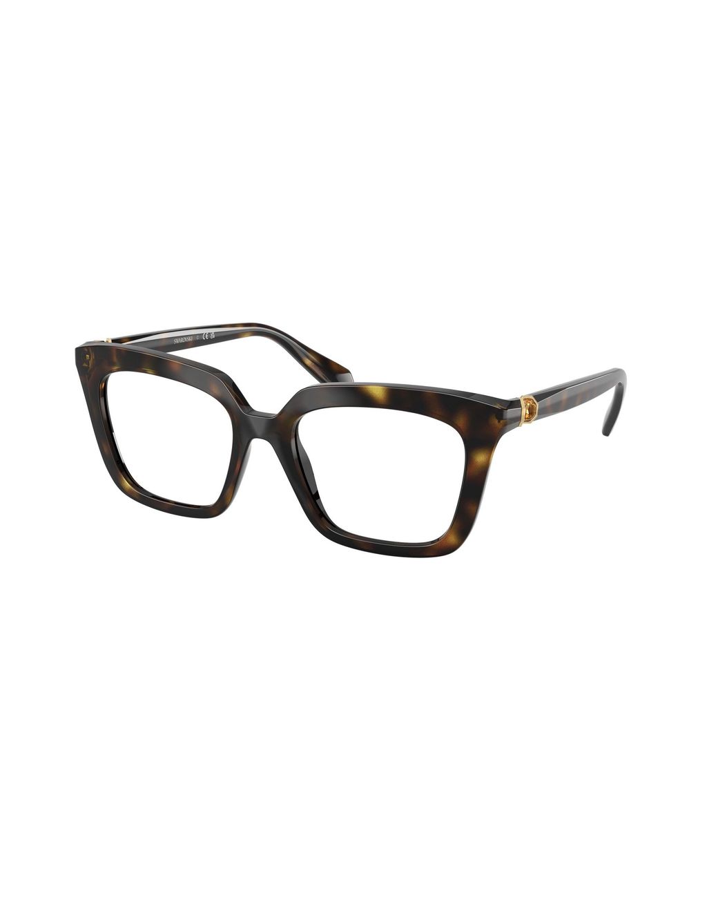 Swarovski Black Sk2043 1002 Optical Frames Acetate Squared Normal