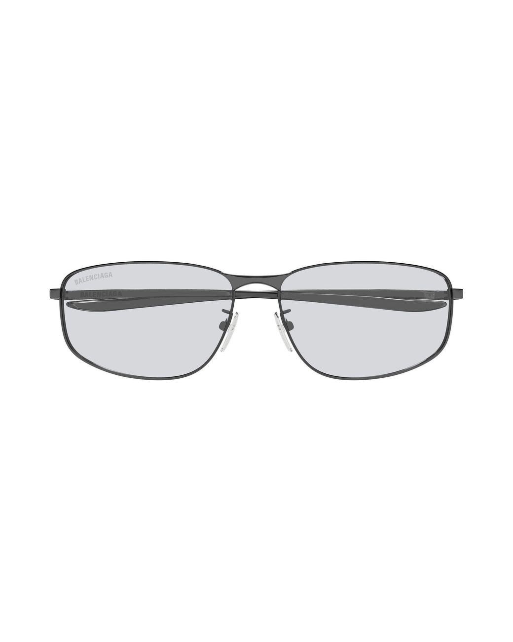 Balenciaga Black Bb0494Sa 004 Sunglasses Metal Squared for men
