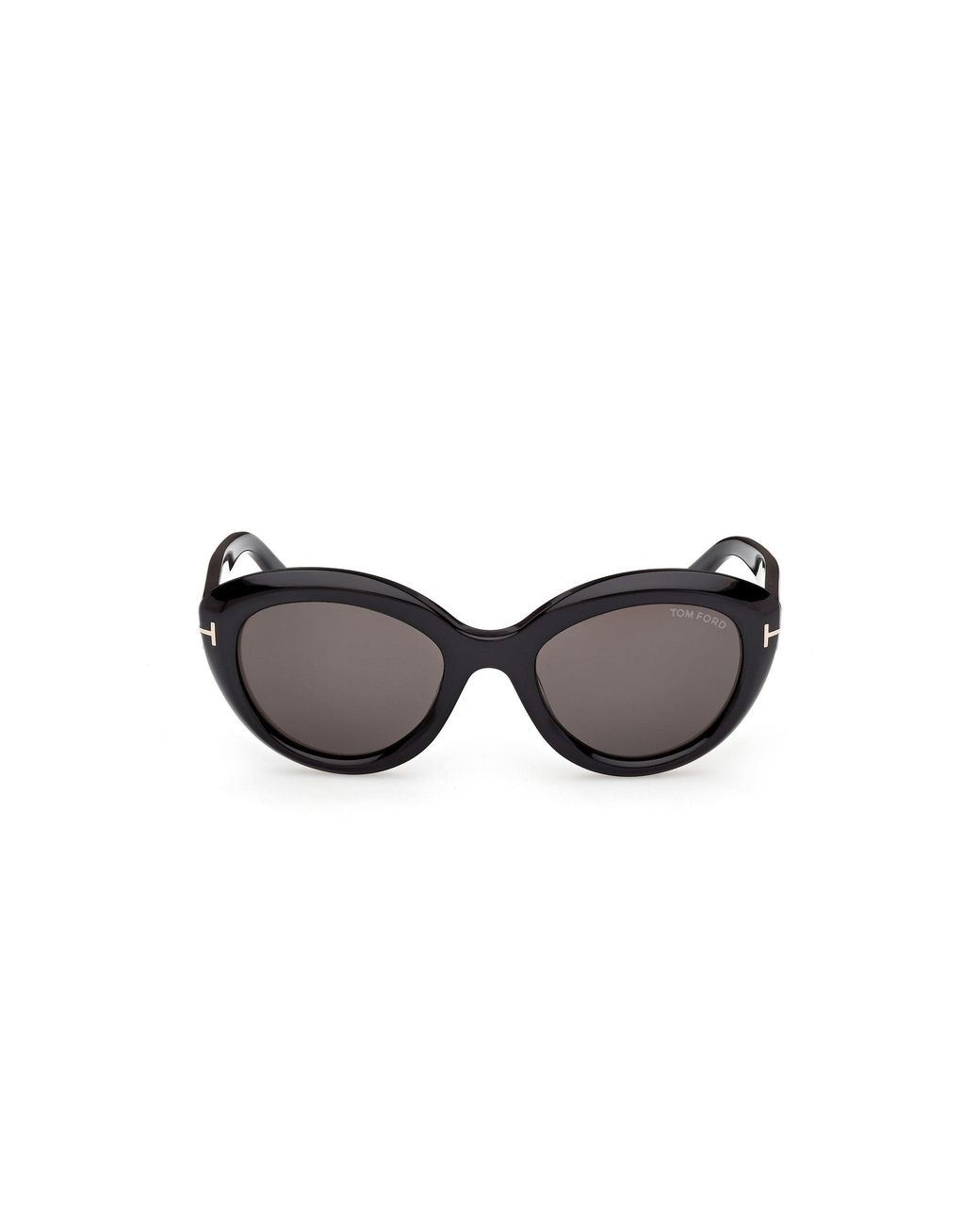 Tom Ford Black Ft1316 Stacy-02 01A Sunglasses Acetate Smoke Cat Eye Normal