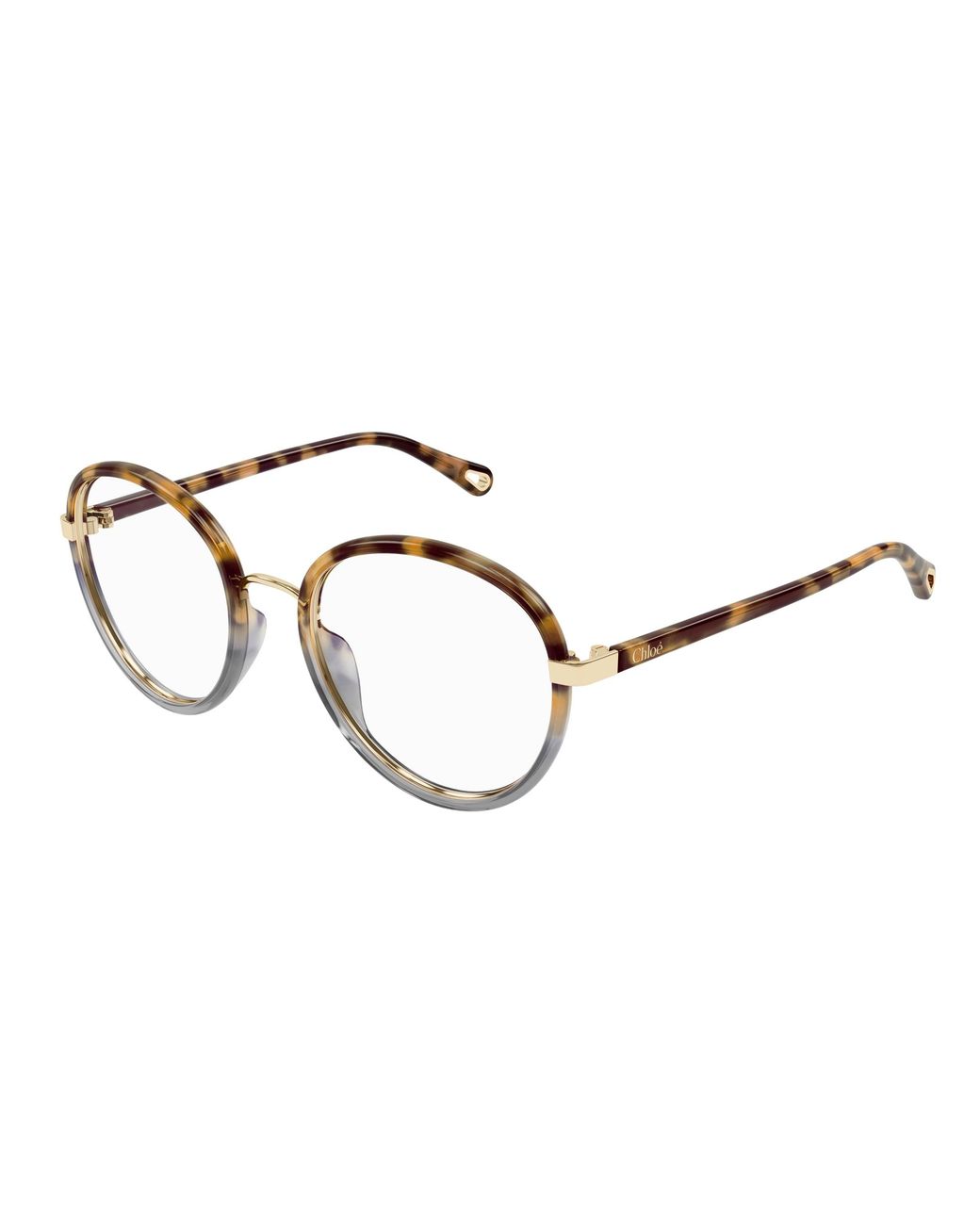 Chloé Black Ch0308O 003 Optical Frames Bio-Injected Transparent Round