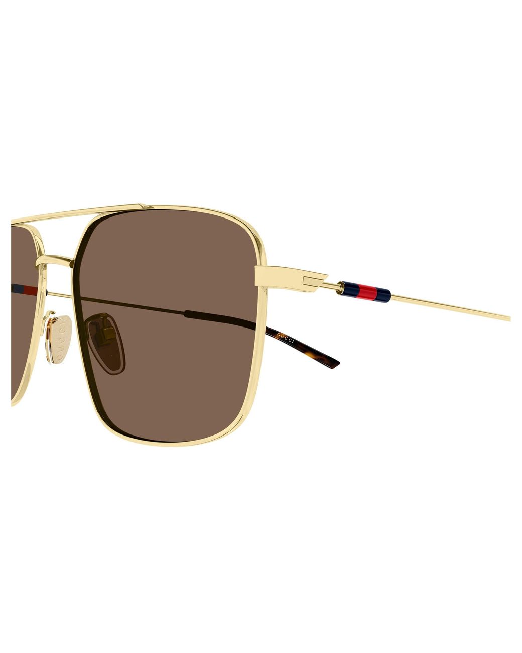 Gucci Black Gg2096Sa 004 Sunglasses Metal Squared for men
