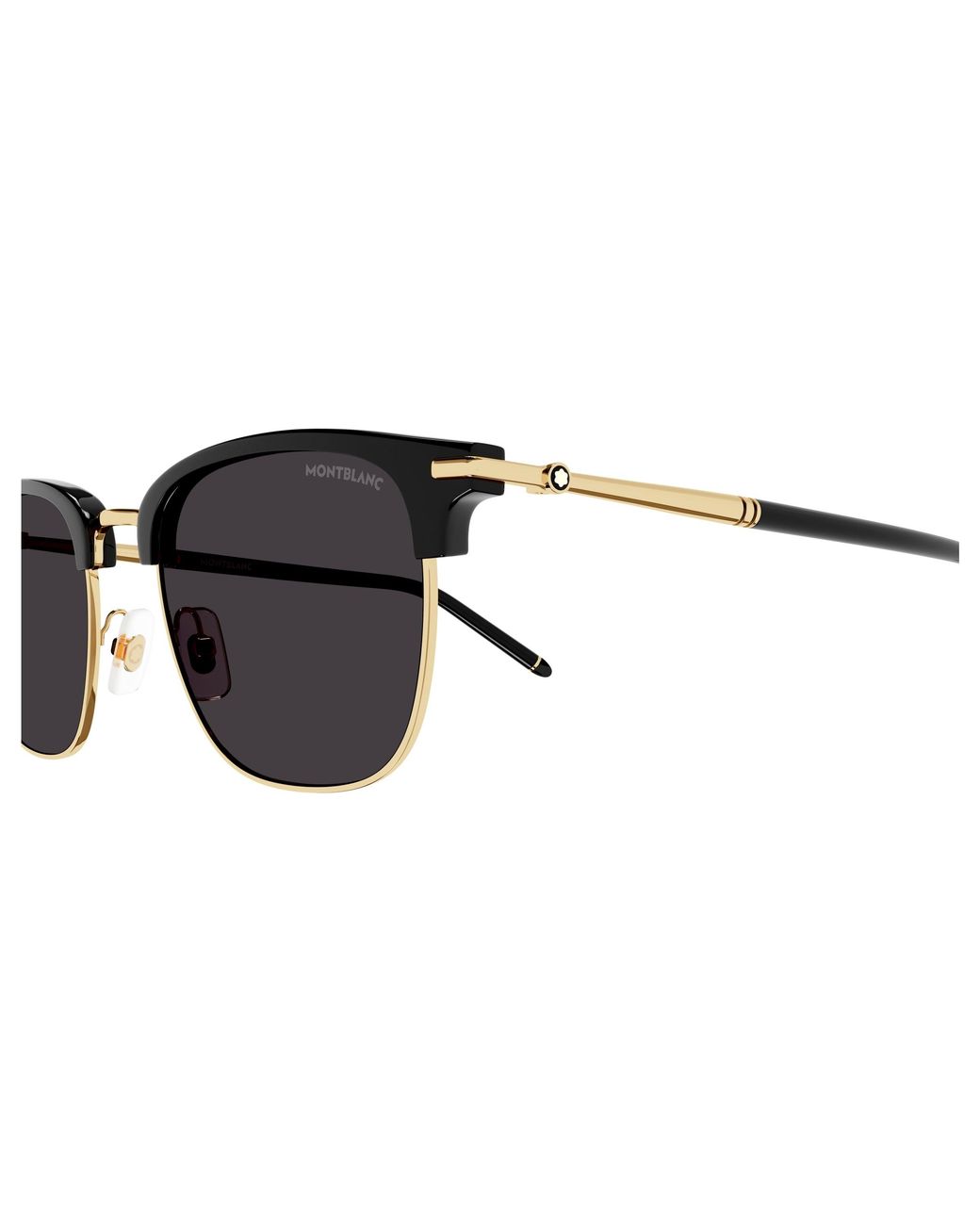 Montblanc Black Mb0242S 005 Sunglasses Acetate Geometric for men