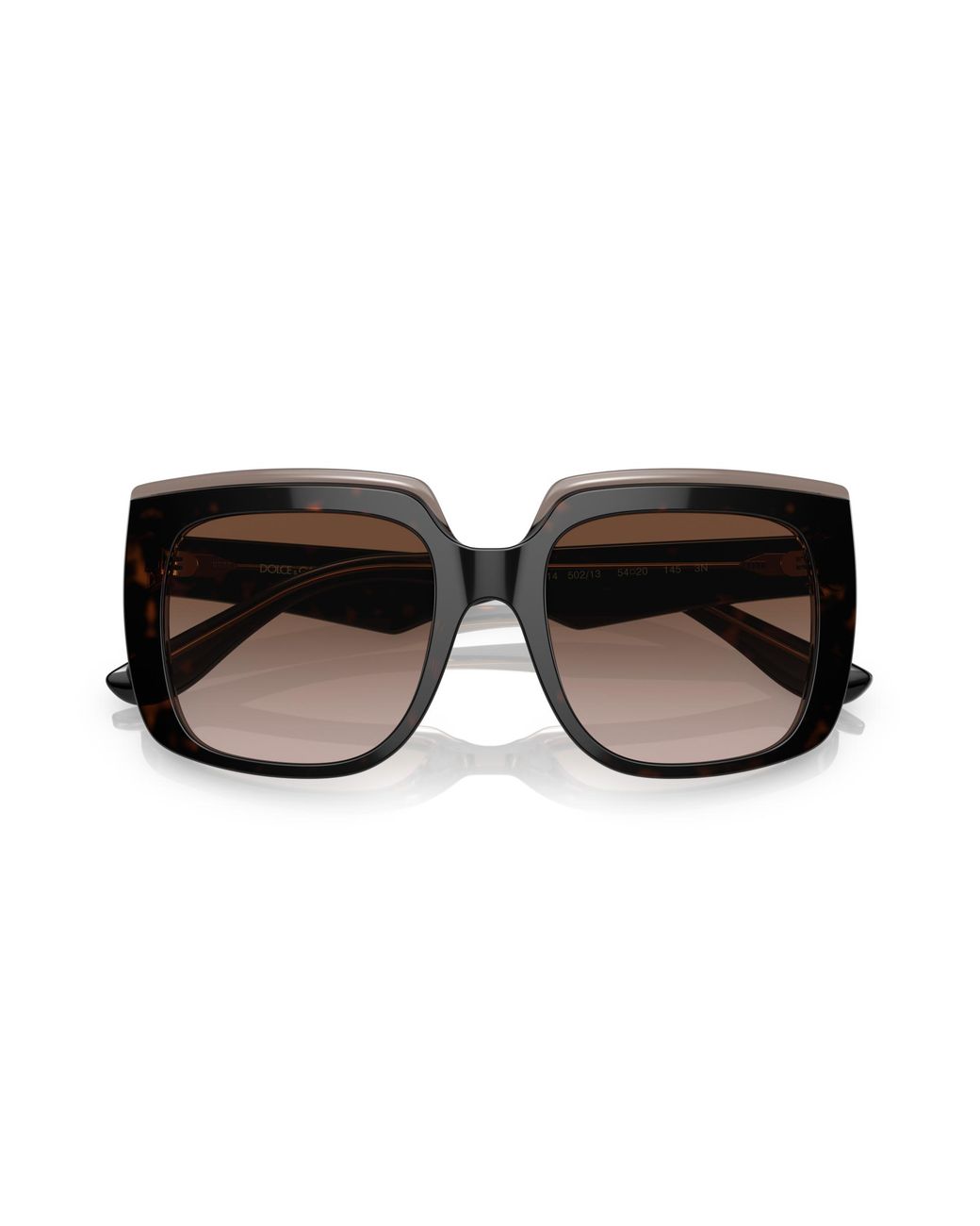 Dolce & Gabbana Black Dg4414 502/13 Sunglasses Acetate Squared Normal Shaded