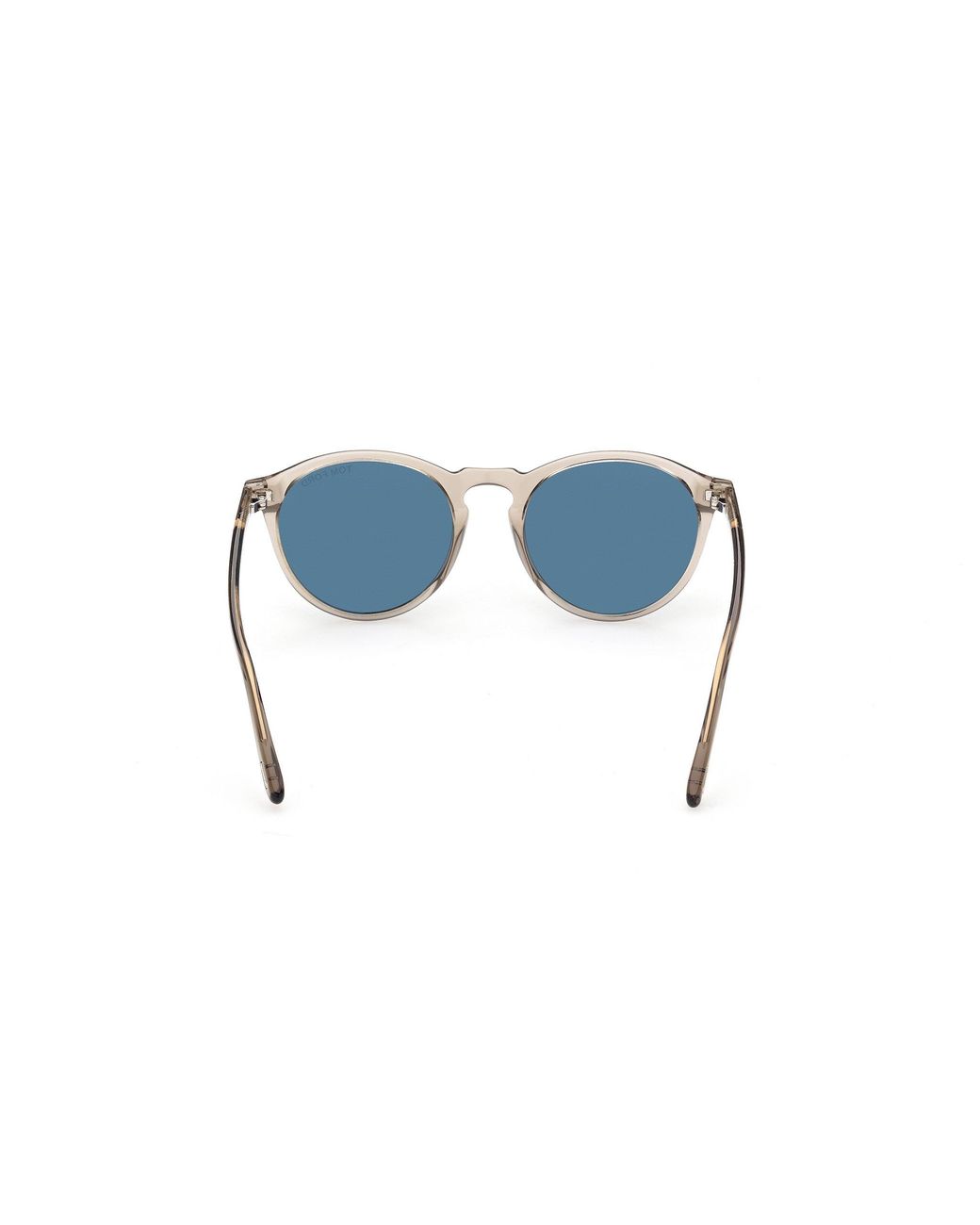 Tom Ford Black Aurele Round-frame Sunglasses Blue Grey for men