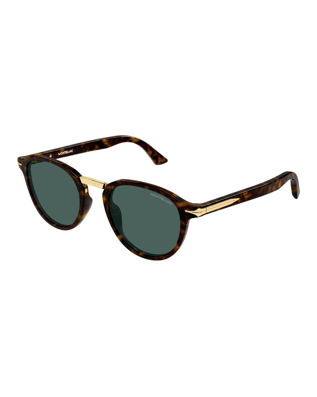 Montblanc Black Mb0515S 002 Sunglasses Acetate Round for men
