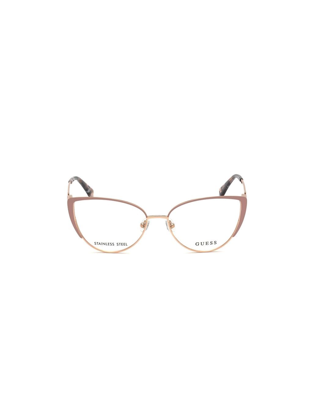 Guess Black Gu2813 058 Optical Frames Metal Cat Eye Normal
