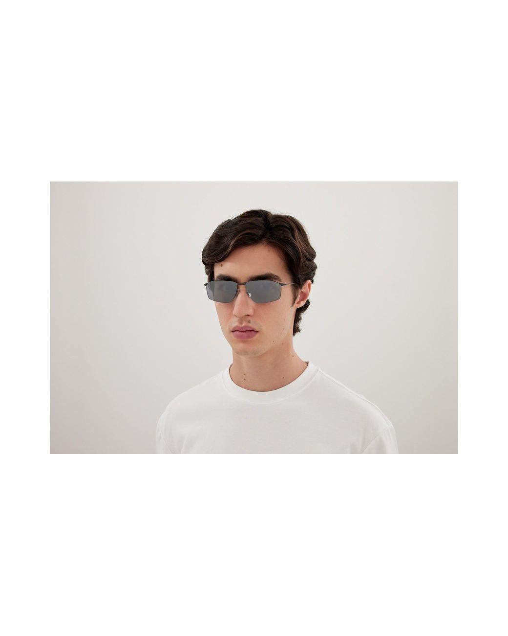 Balenciaga Black Bb0413S 004 Sunglasses Metal Squared for men