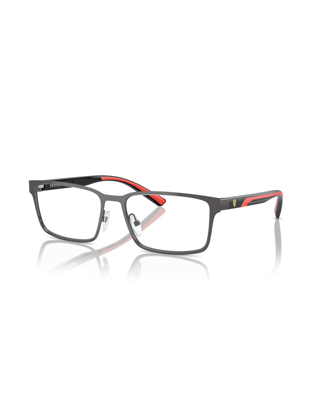 FERRARI SCUDERIA Black Fz7002 111 Optical Frames Metal Squared Normal for men