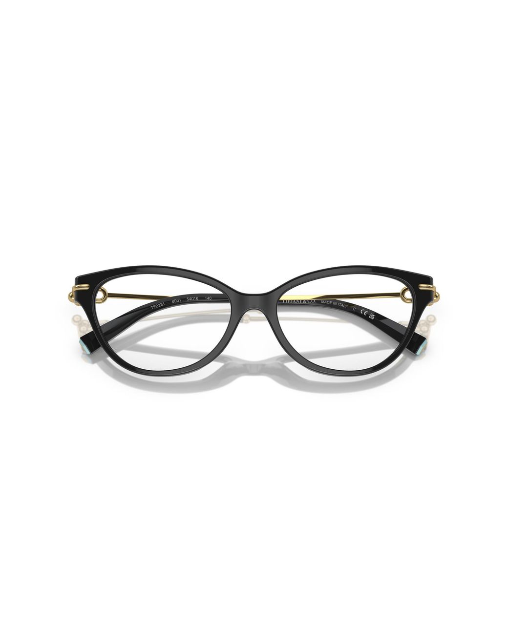 Tiffany & Co Black Tf2231 8001 Optical Frames Acetate Transparent Cat Eye Normal