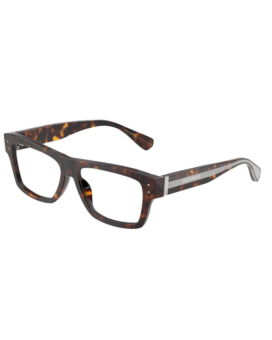 Dolce & Gabbana Black Dg3458 502 Optical Frames Acetate Transparent Squared Normal for men