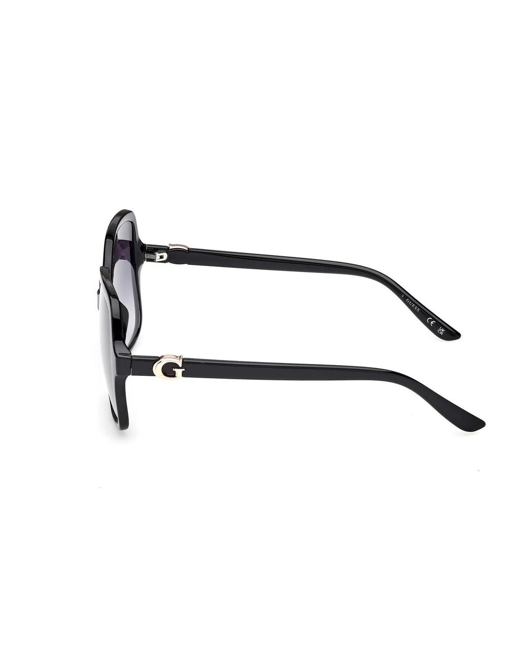 Guess Black Gu00190 01B Sunglasses Injected Smoke Squared Shaded