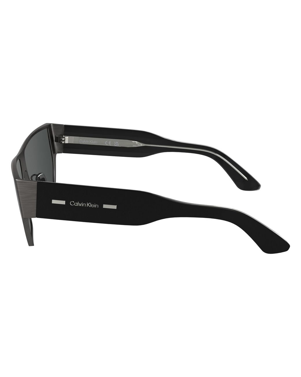 Calvin Klein Black Ck25102S 070 Sunglasses Metal Squared Normal