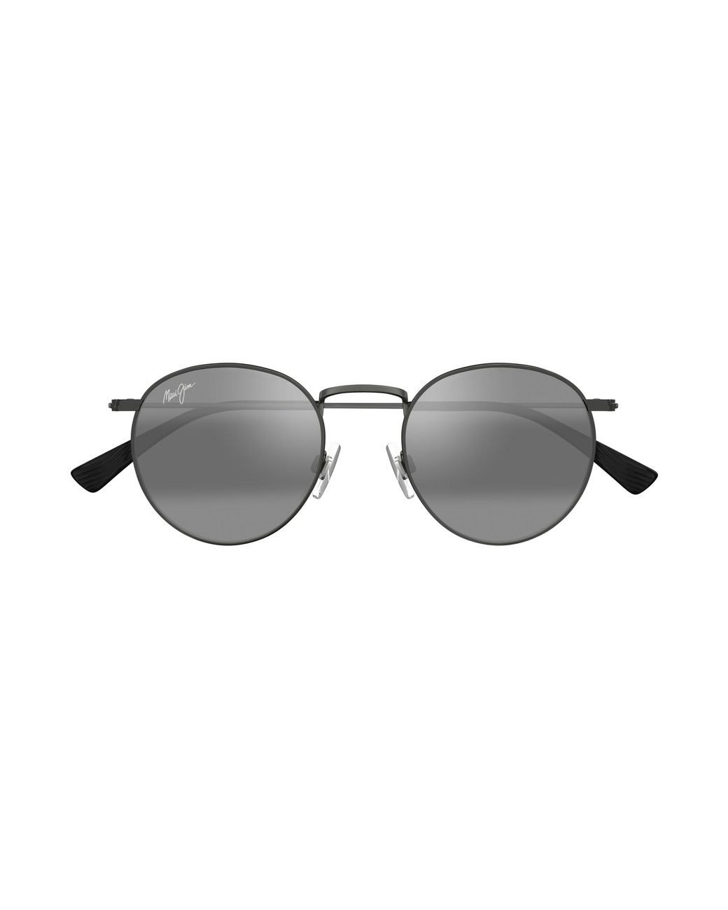 Maui Jim Black Mj0667S 001 Occhiali Da Sole Metallo Grigio Rotonda