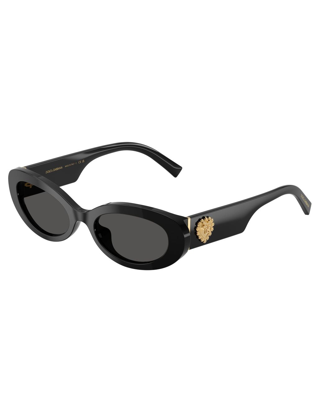 Dolce & Gabbana Black Dg4537 501/87 Sunglasses Acetate Round Normal