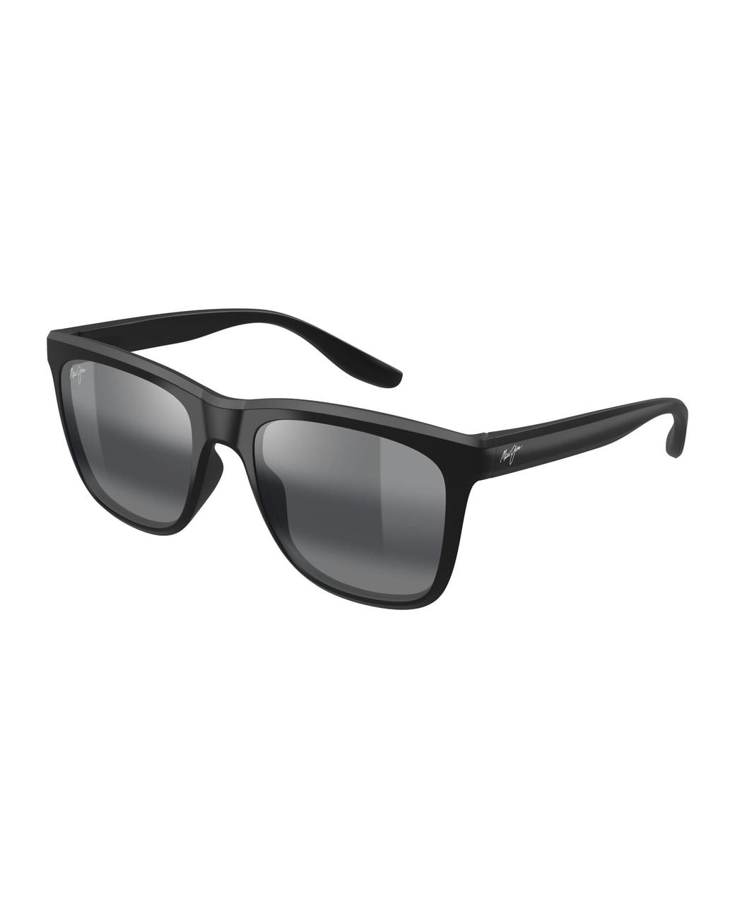 Maui Jim Black Mj0602S 003 Occhiali Da Sole Iniettato Grigio Squadrata