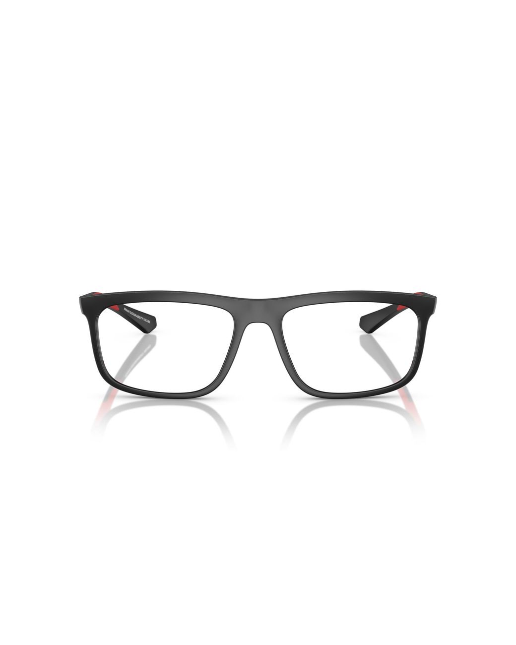 Emporio Armani Black Ea3246 5009 Optical Frames Injected Squared Normal for men