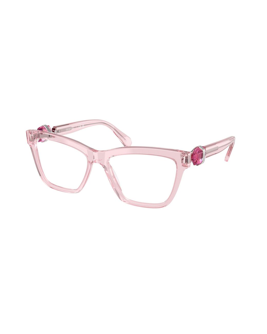 Swarovski Black Sk2021 3001 Optical Frames Acetate Transparent Squared Normal