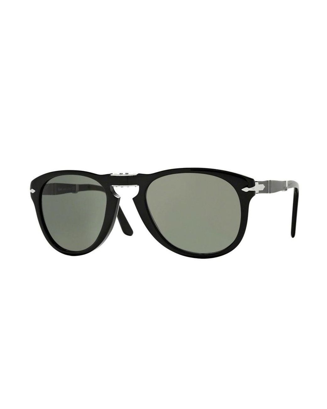 Persol Black Po0714 Folding 95/31 Sunglasses Acetate Pilot Normal for men