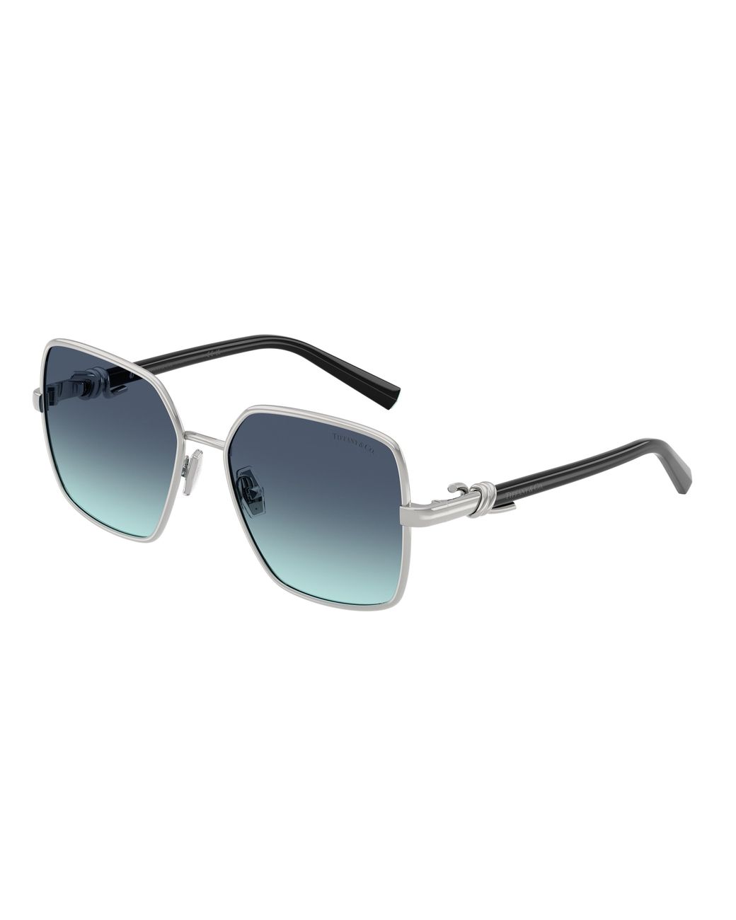 Tiffany & Co Black Tf3122 60019S Sunglasses Metal Squared Normal Nuanced
