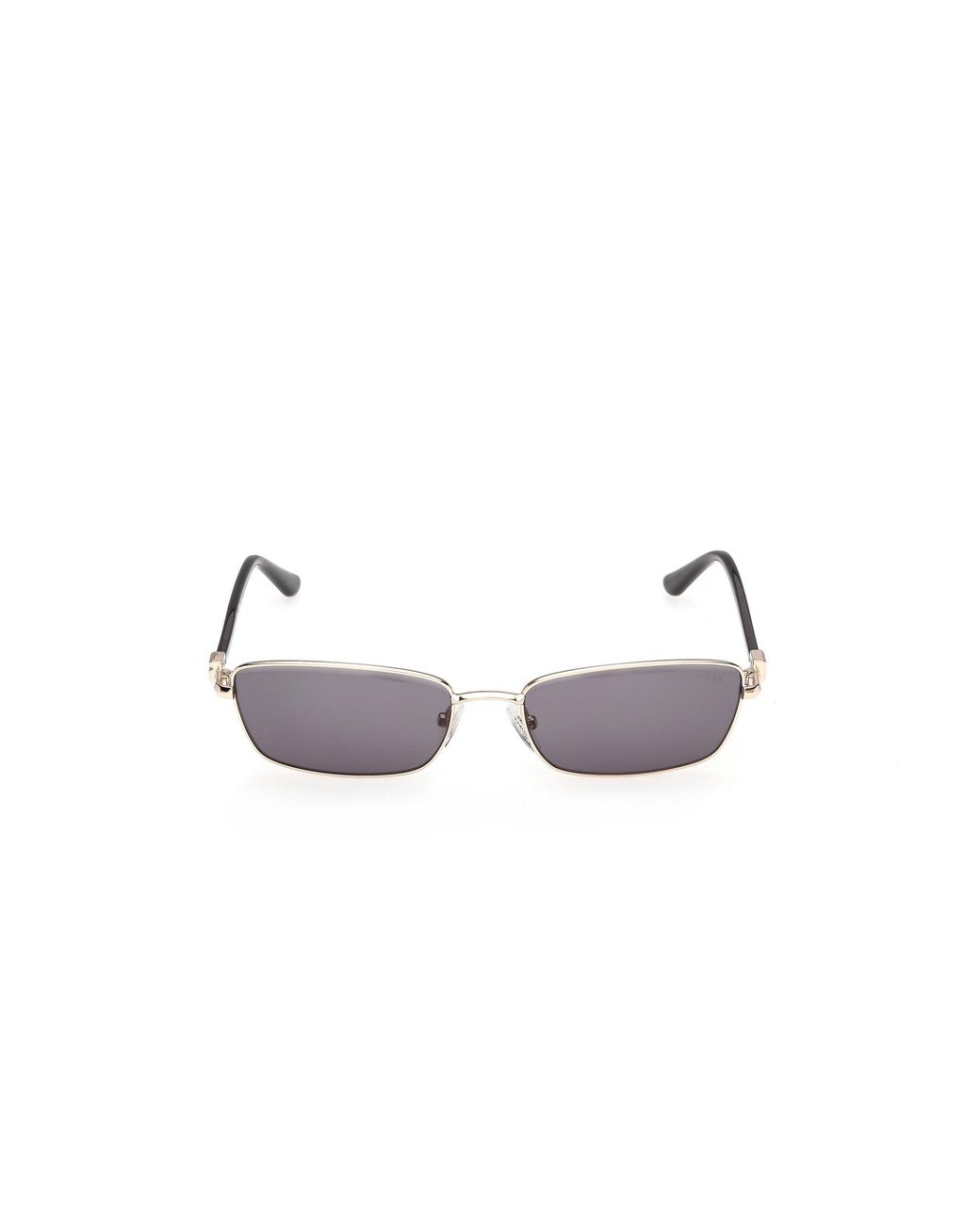Guess Black Gu00290 32A Sunglasses Metal Smoke Squared Normal