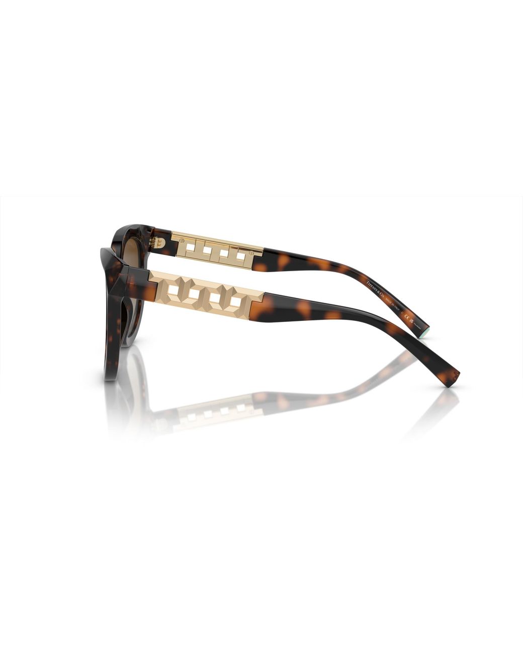 Tiffany & Co Black Tf4215 8015T5 Sunglasses Acetate Cat Eye Polarized Shaded