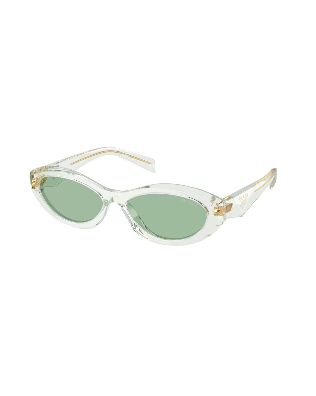 Prada Green Pr 26Zs 14R20E Sunglasses Acetate Geometric Normal