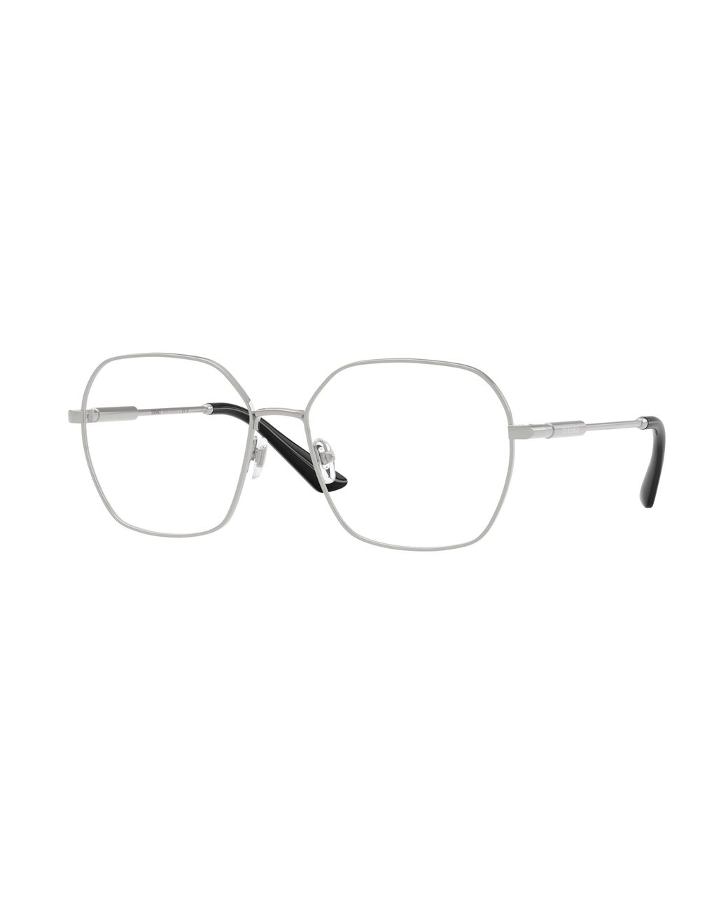 Versace Black Ve1316 1001 Optical Frames Metal Transparent Squared Normal