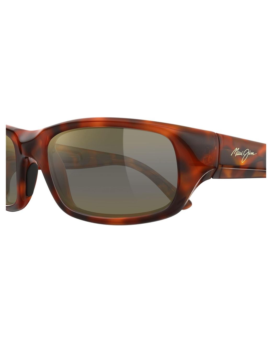 Maui Jim Black Mj0103S 002 Occhiali Da Sole Iniettato Bronzo Squadrata
