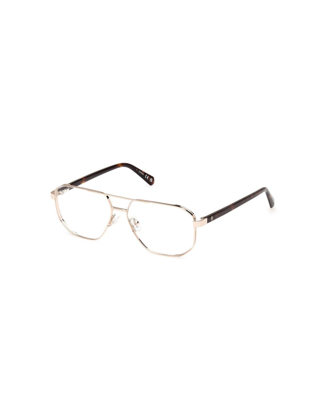 Guess Black Gu50135 32 Optical Frames Metal Squared Normal for men