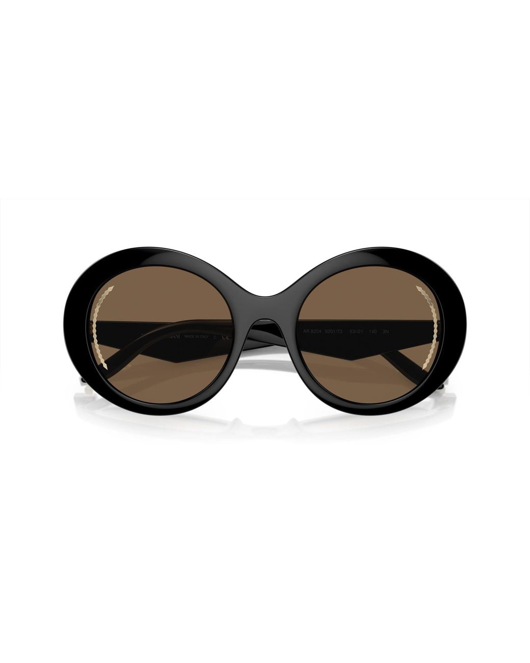 Giorgio Armani Black Ar8204 500173 Sunglasses Injected Round Normal