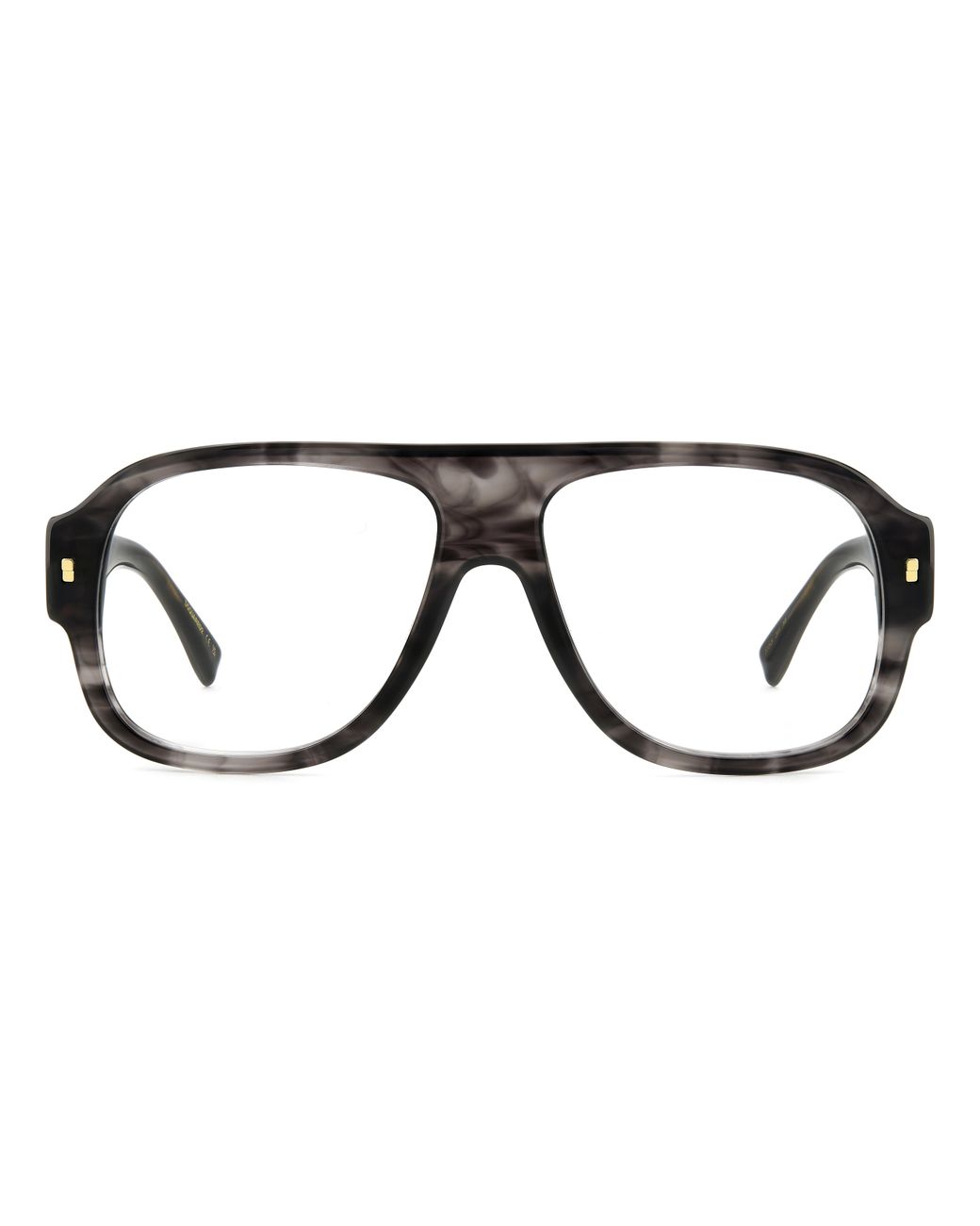 DSquared² Black D2 0125 2W8 Optical Frames Acetate Squared for men