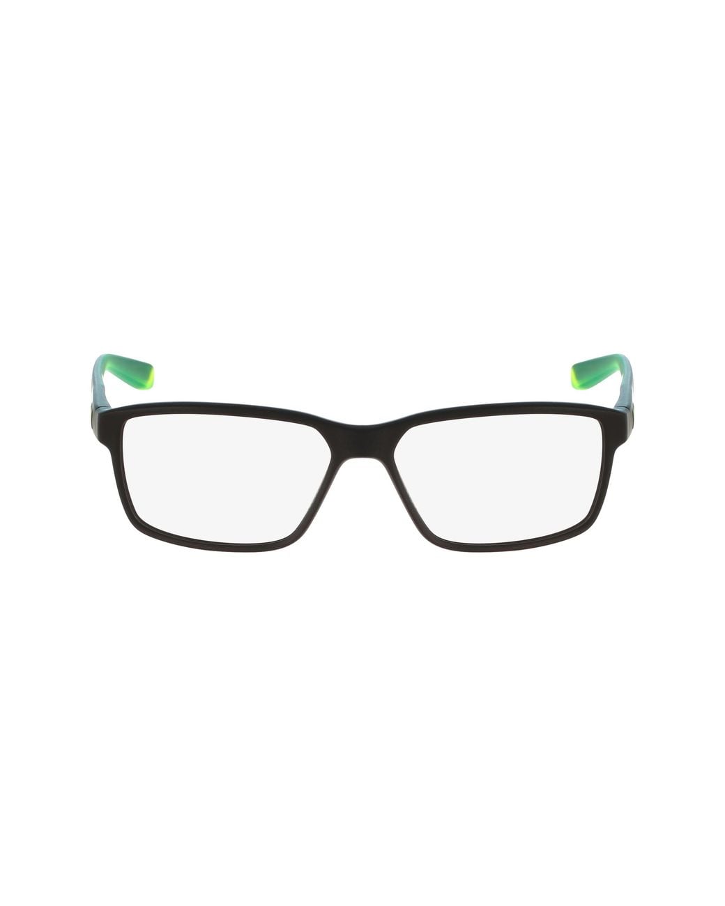 Nike Black 7092 011 Optical Frames Injected Squared Normal Photochromatic for men