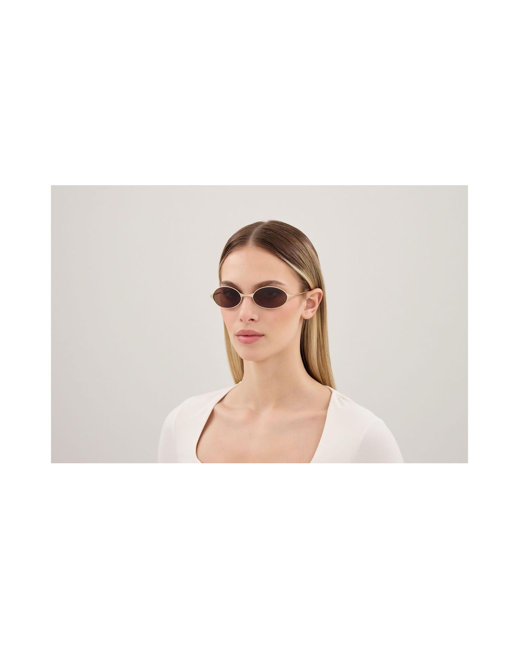 McQueen Black Am0589S 002 Occhiali Da Sole Metallo Marrone Rotonda