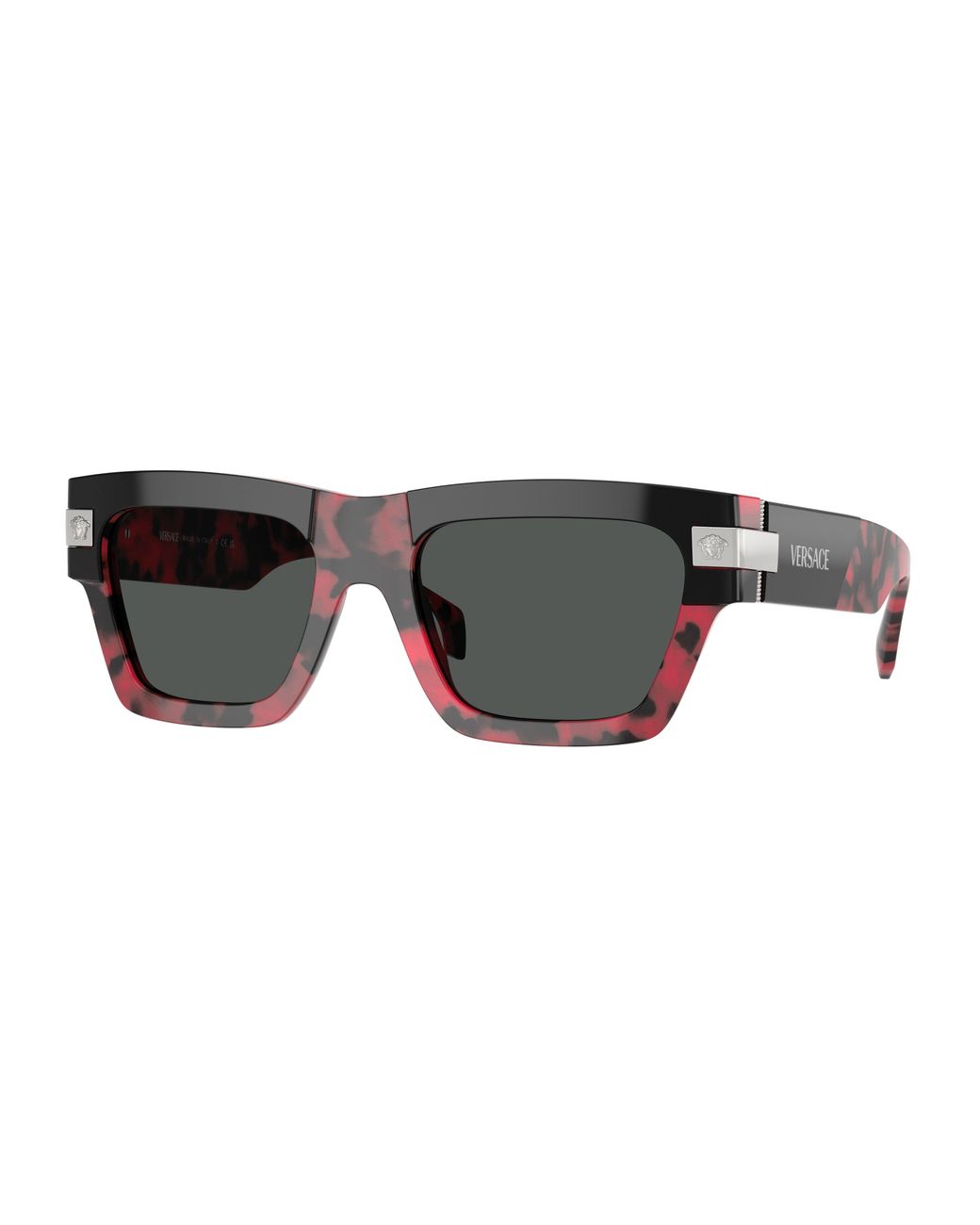 Versace Black Ve4464 545787 Sunglasses Acetate Squared Normal for men