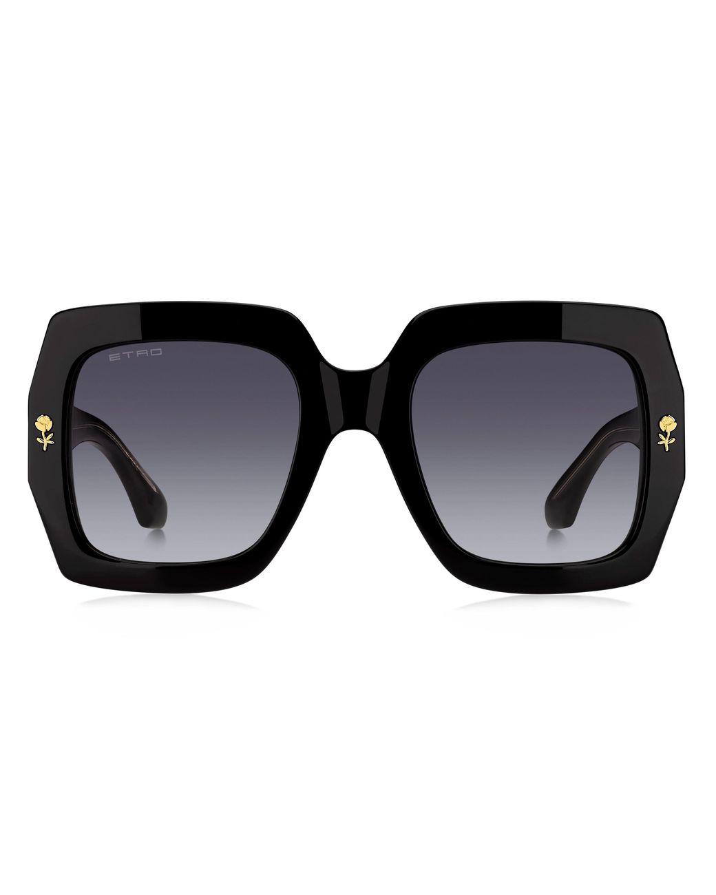 Etro Black 0011/S 807/9O Sunglasses Acetate Squared Normal Shaded