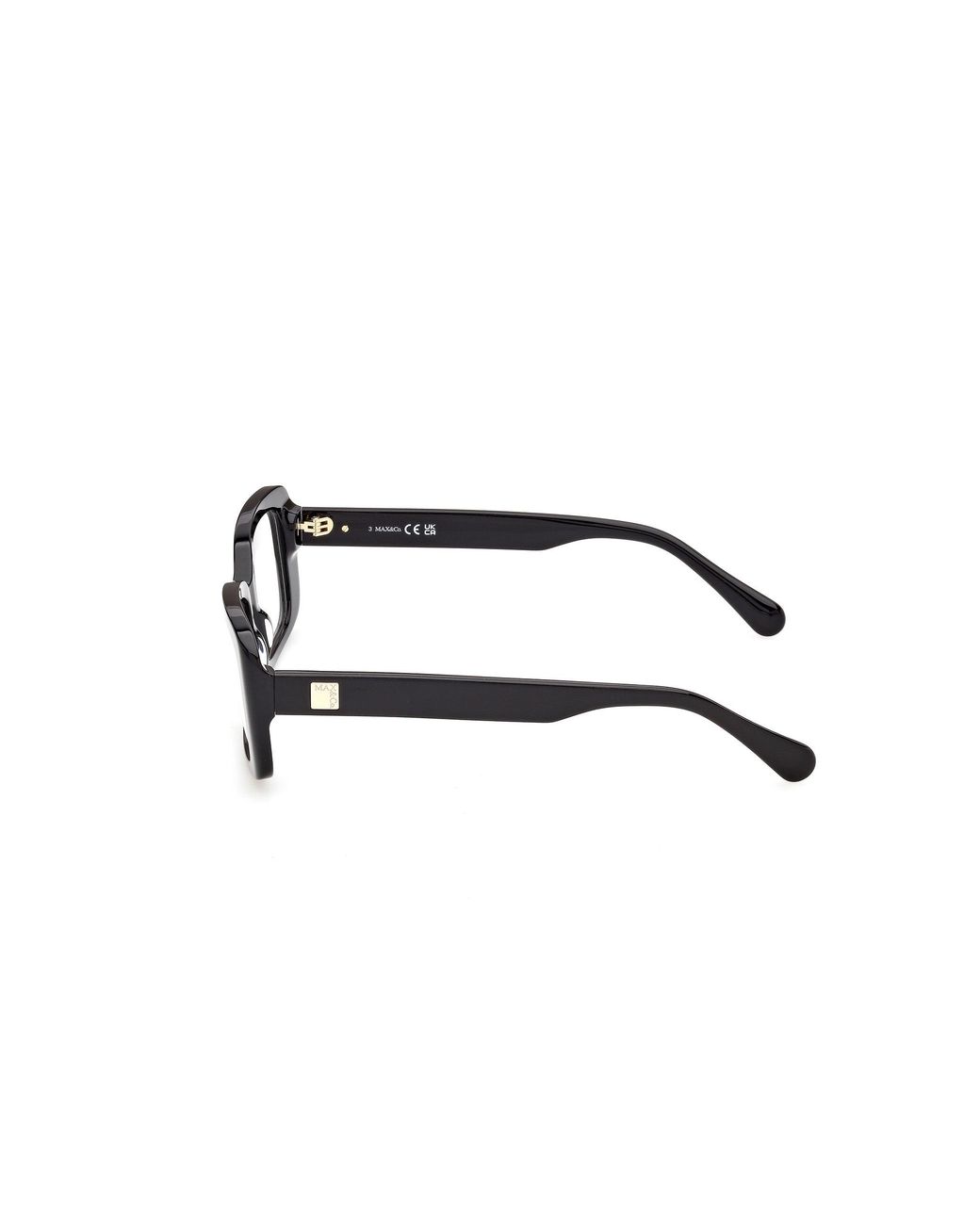 MAX&Co. Black Mo5241 1 Optical Frames Acetate Squared Normal