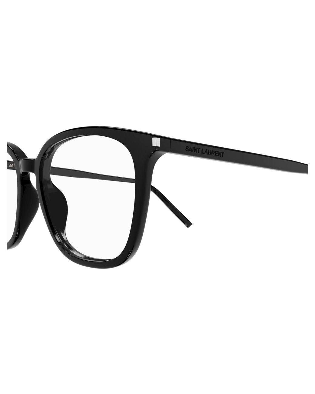 Saint Laurent Black Sl 783/F 001 Optical Frames Acetate Transparent Round