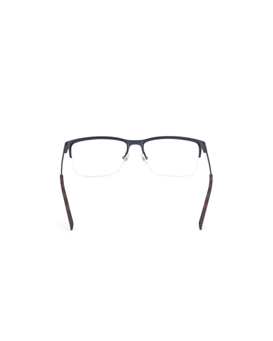 Timberland Black Tb50120 91 Optical Frames Metal Squared Normal for men