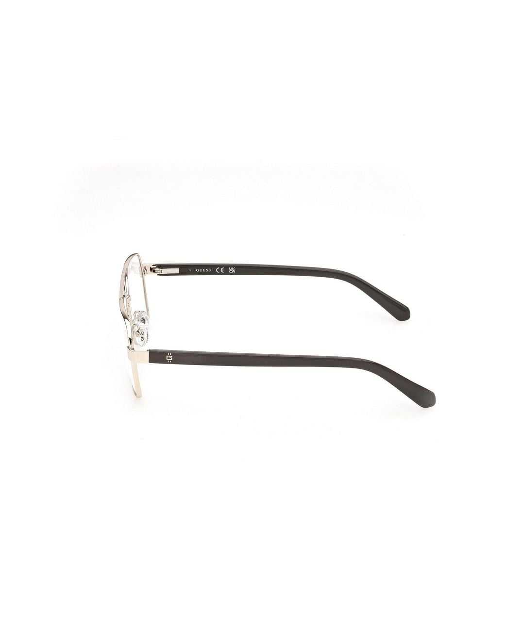 Guess Black Gu50449 32 Optical Frames Metal Squared Normal for men