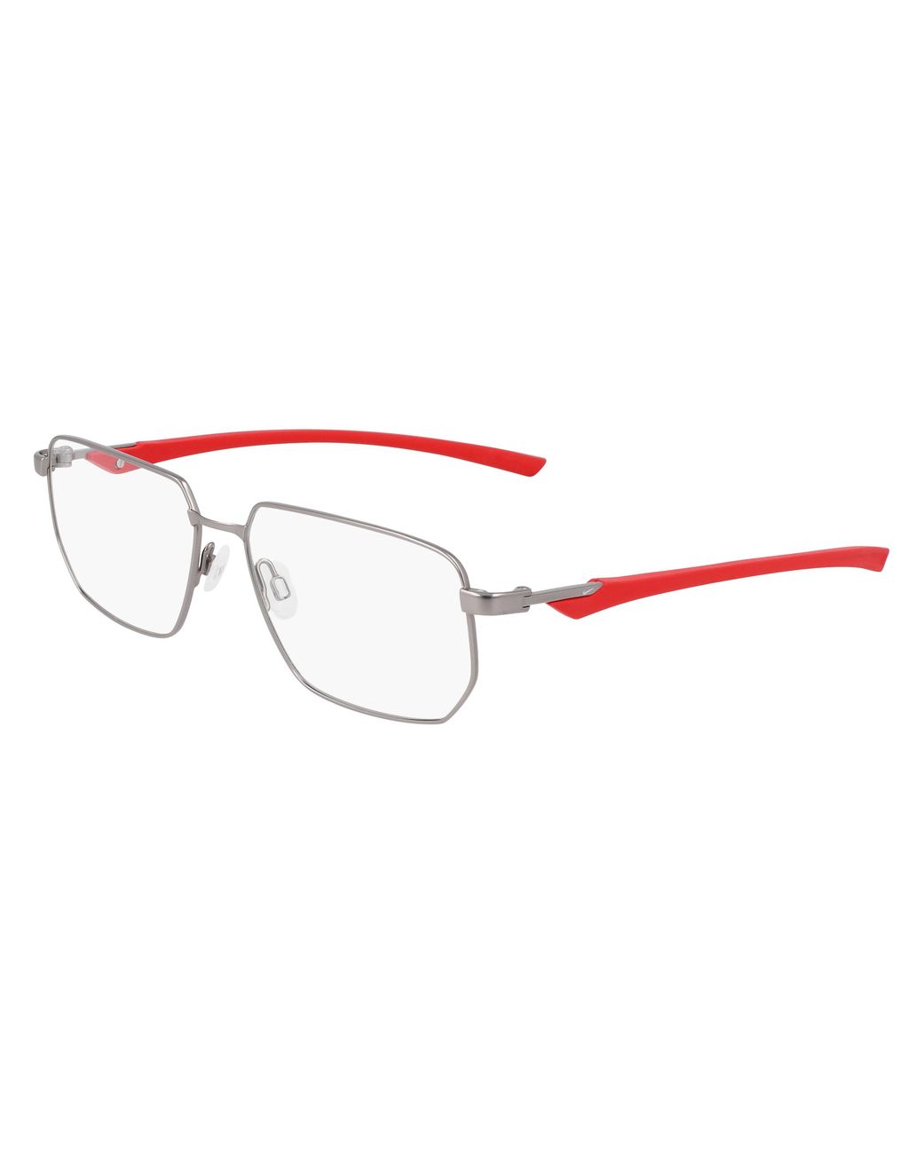 Nike Black 4317 076 Optical Frames Metal Squared Normal for men