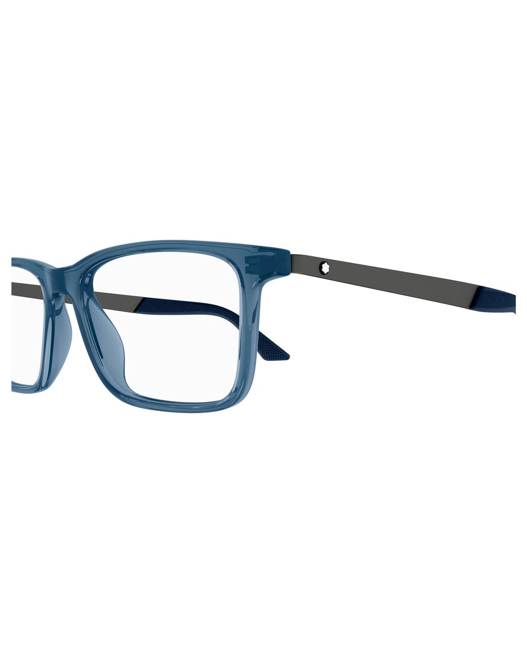 Montblanc Black Mb0333O 003 Optical Frames Acetate Transparent Squared for men