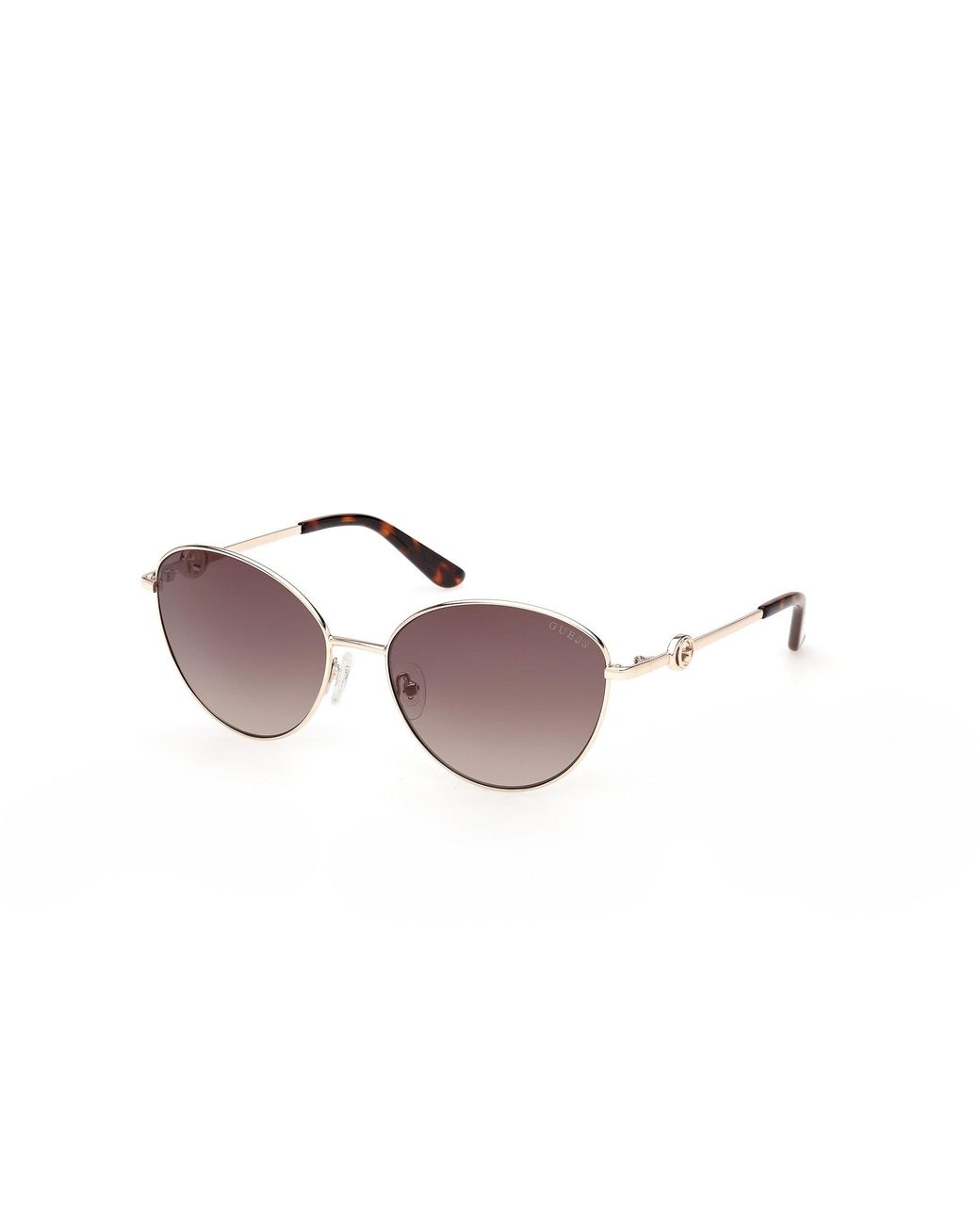 Guess Black Gu00284 32F Sunglasses Metal Round Normal