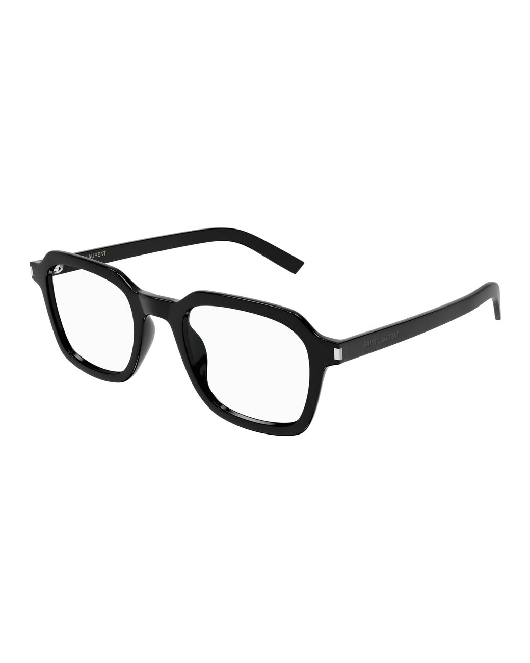 Saint Laurent Black Sl 715 Slim Opt 001 Optical Frames Acetate Transparent Squared