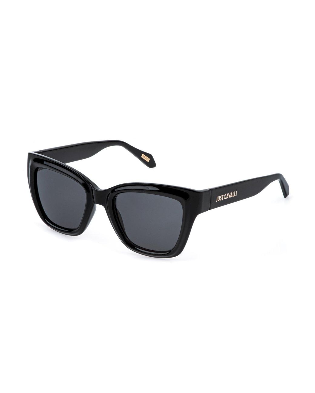 Just Cavalli Black Sjc148 0Z42 Sunglasses Injected Smoke Squared Normal